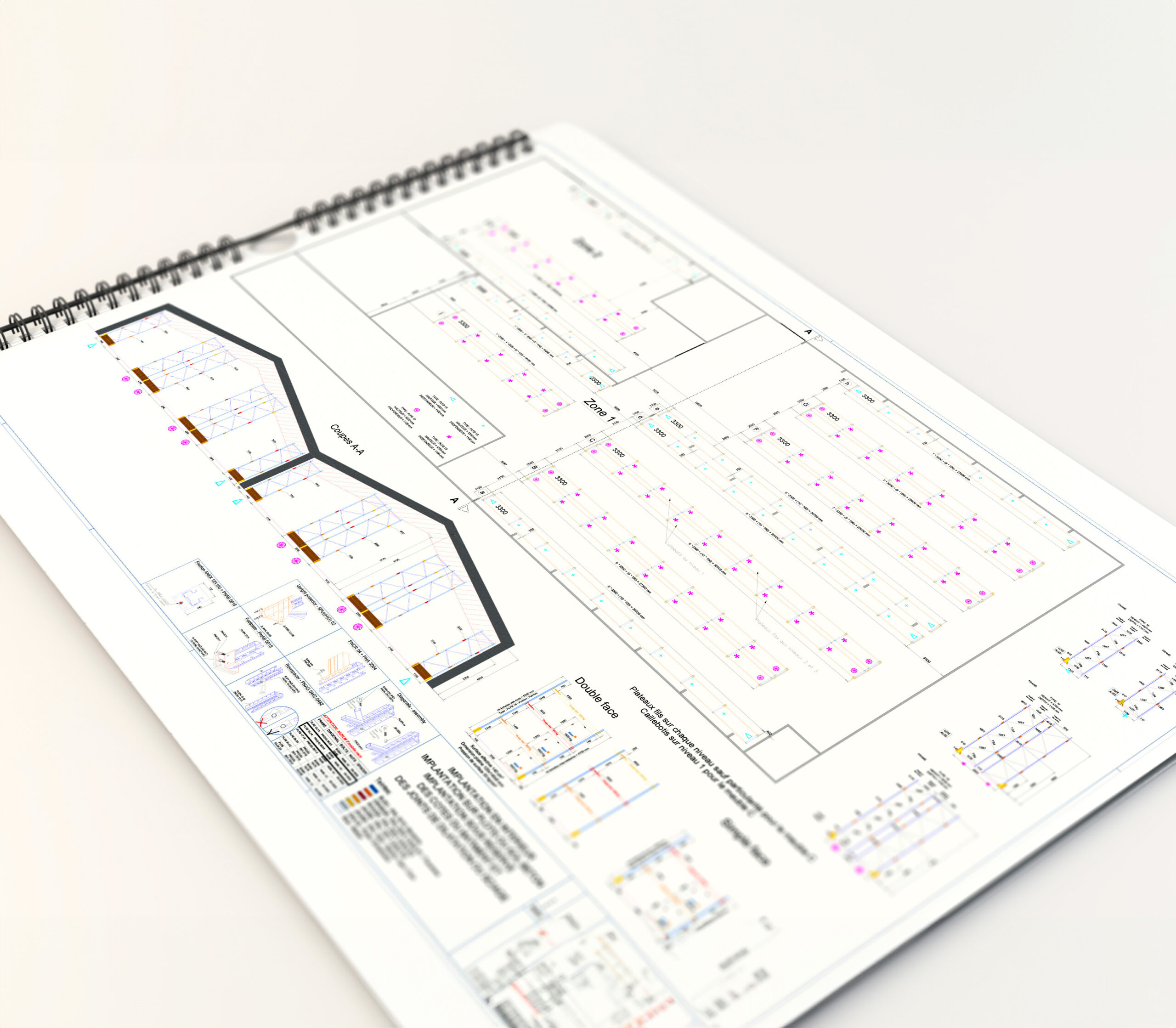 Bureau d'études de rack et réalisation de plan Douai